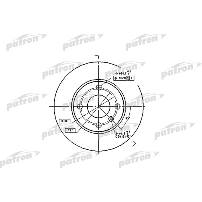 Диск тормозной Patron PBD4050