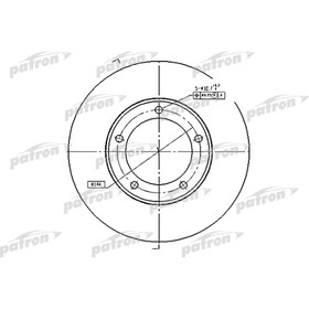 Диск тормозной Patron PBD4506 2783695
