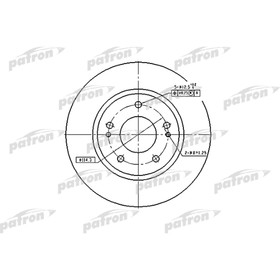 Диск тормозной Patron PBD4494 2783698