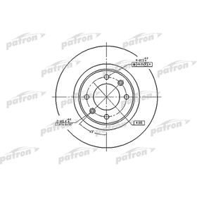 Диск тормозной Patron PBD4215 2783703