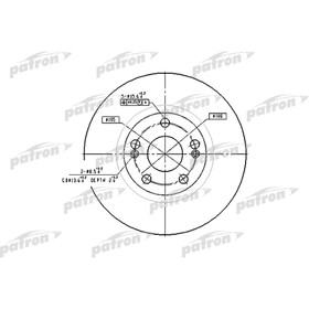 Диск тормозной Patron PBD4109 2783704