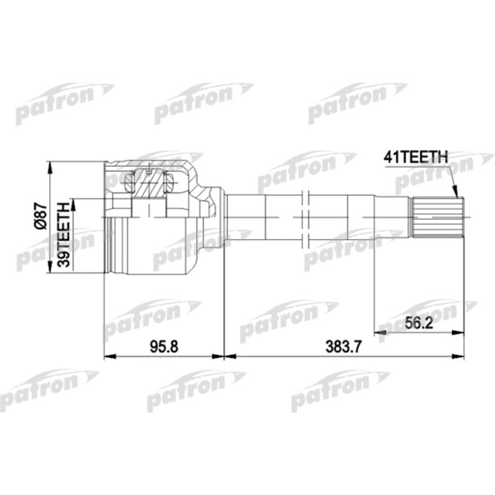 Шрус внутренний Patron PCV5014