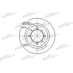 Диск тормозной Patron PBD2784 2783706