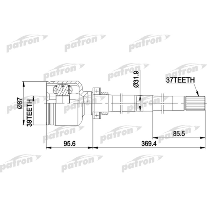 Шрус внутренний Patron PCV5016