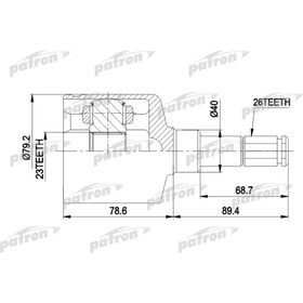 Шрус внутренний Patron PCV4014 2780274