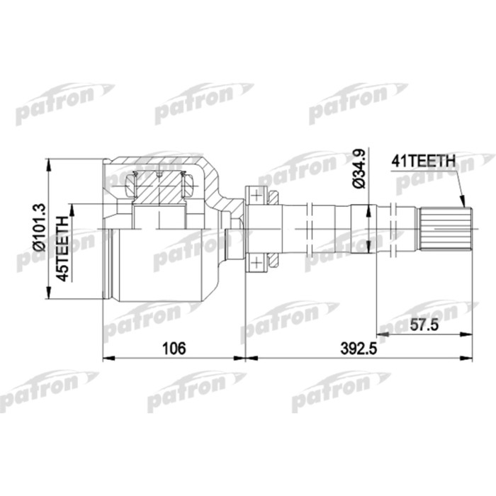 Шрус внутренний Patron PCV5012