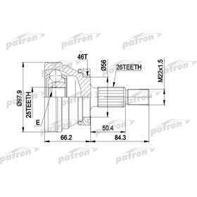 Шрус наружный Patron PCV1169 2780280