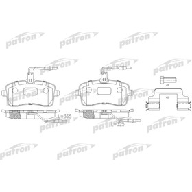 Колодки тормозные Patron PBP1725 2783902