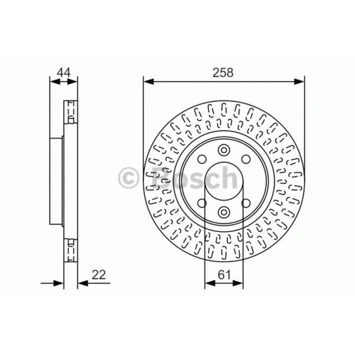 Диск тормозной BOSCH 0986479A86