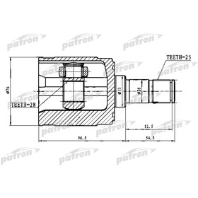 Шрус внутренний Patron PCV1023 2781804