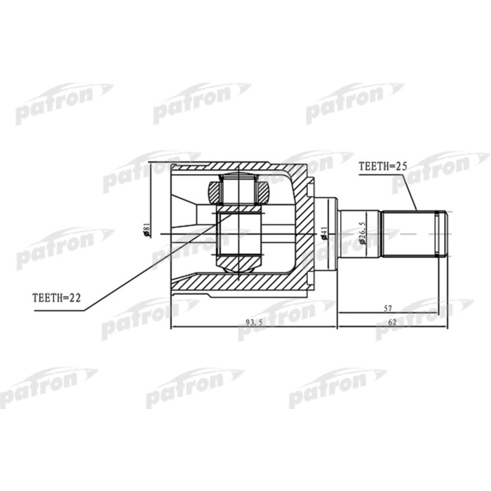 Внутренний 25. Шрус patron pcv1168. Patron шрус внутренний. Patron pcv1410 шрус внутренний. Patron pcv4012 - шрус внутренний.