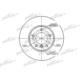 Диск тормозной Patron PBD2769 2782491
