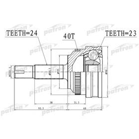 Шрус наружный Patron PCV1718 2782556