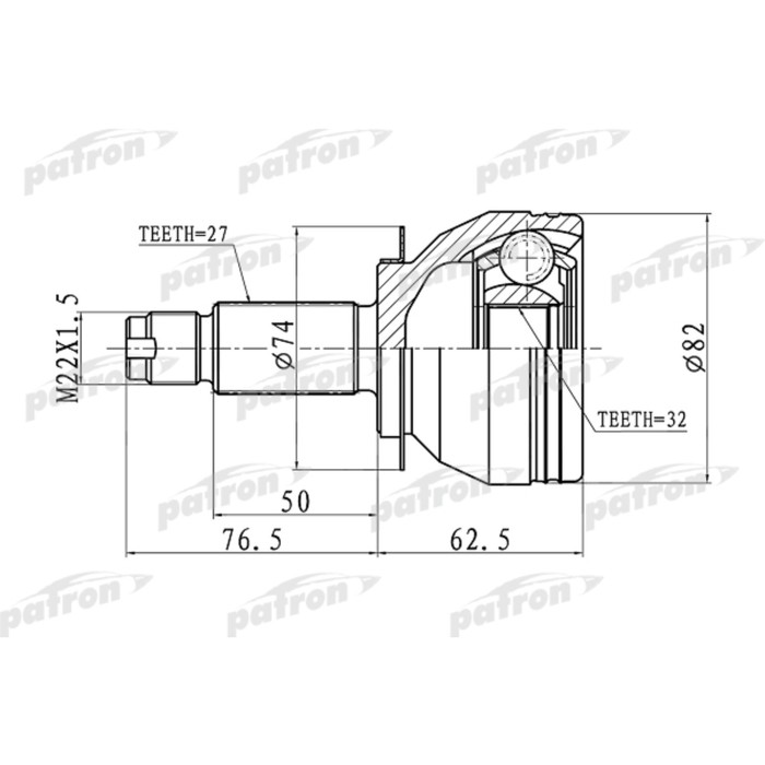 Шрус наружный Patron PCV1106