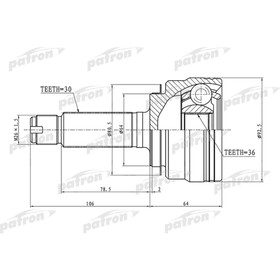 Шрус наружный Patron PCV1289 2781923