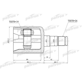Шрус внутренний Patron PCV1305 2781927