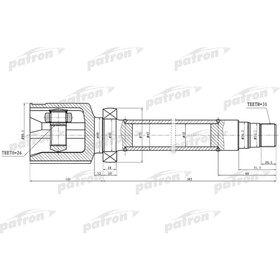 Шрус внутренний Patron PCV1325 2781934