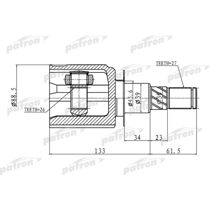 Шрус внутренний Patron PCV1410