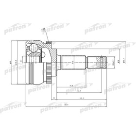 Шрус наружный Patron PCV1533 2782232