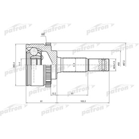 Шрус наружный Patron PCV1534 2782233