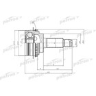 Шрус наружный Patron PCV1551 2782240 - фото 62240