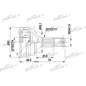 Шрус наружный Patron PCV1015 2779857