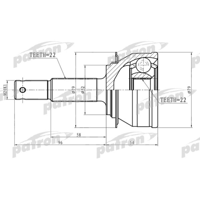 Шрус Patron PCV1923