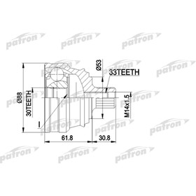 Шрус наружный Patron PCV1091 2779887
