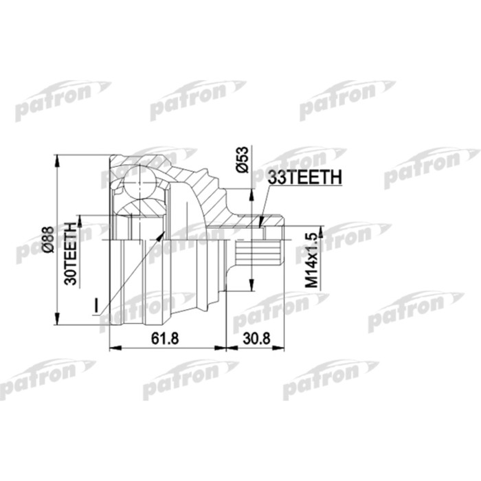 Шрус наружный Patron PCV1091