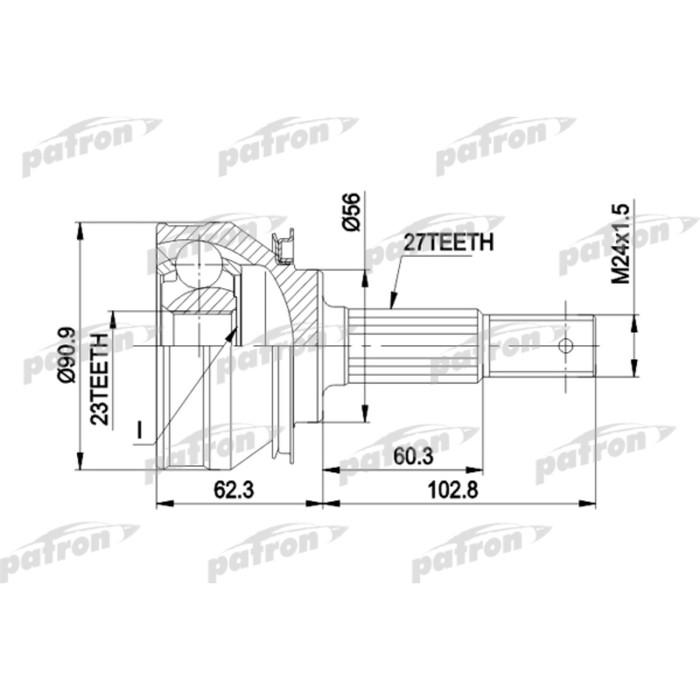 Шрус наружный Patron PCV1098