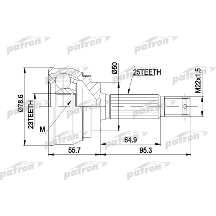 Шрус наружный Patron PCV1104