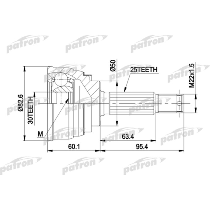 Шрус наружный Patron PCV1191