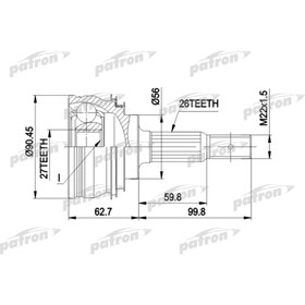 Шрус наружный Patron PCV1207 2779924