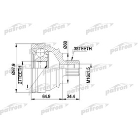 Шрус наружный Patron PCV1230 2779928