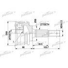 Шрус наружный Patron PCV1323 2779949 - фото 62316
