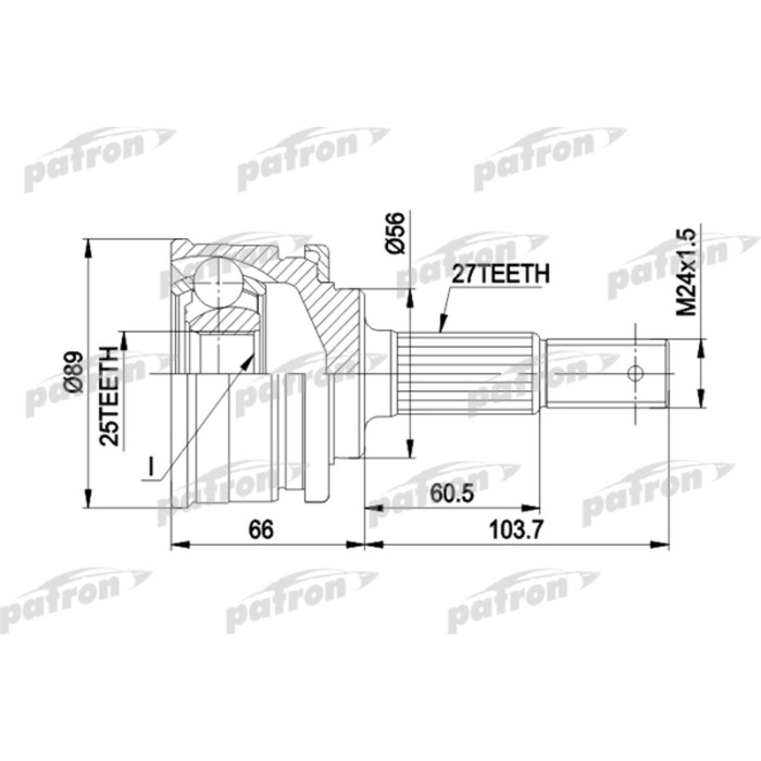 Шрус наружный Patron PCV1323