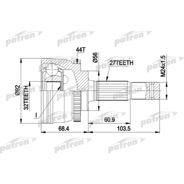 Шрус наружный Patron PCV1349