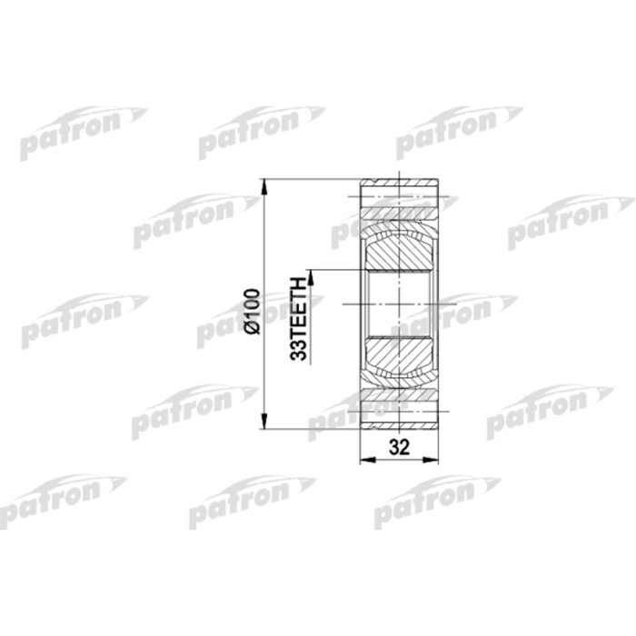 Шрус внутренний Patron PCV3001