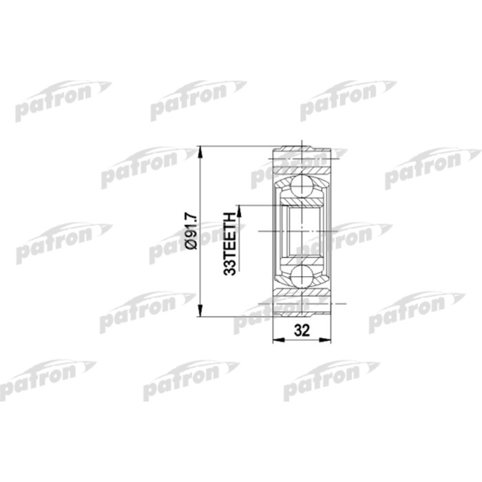 Шрус внутренний Patron PCV3003