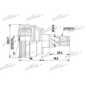 Шрус внутренний Patron PCV3008 2779964