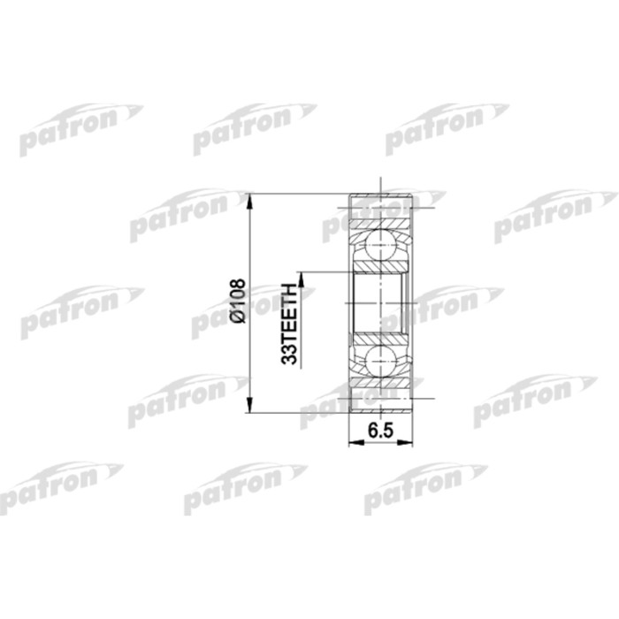 Шрус внутренний Patron PCV3019