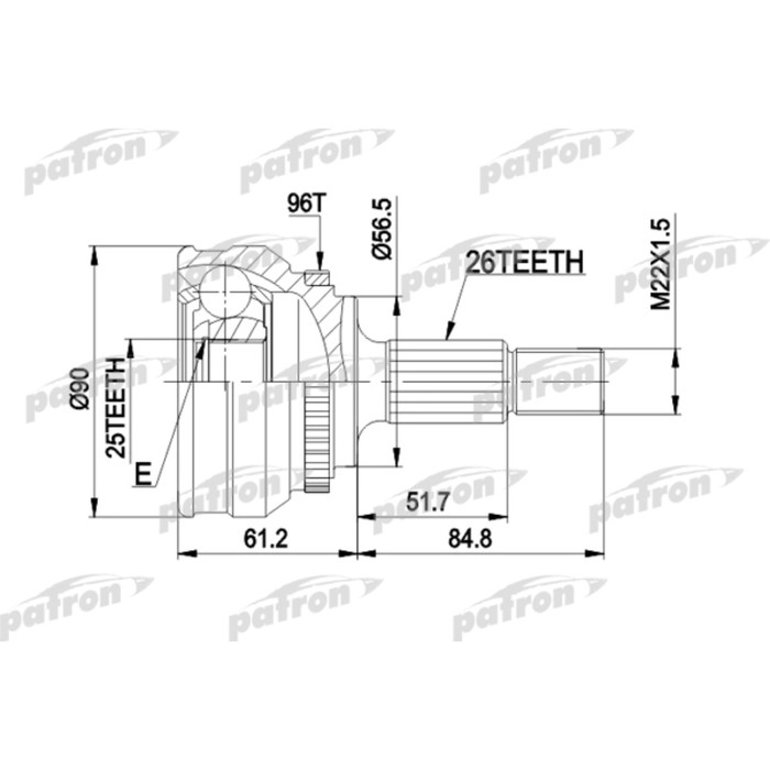 Шрус наружный Patron PCV1127