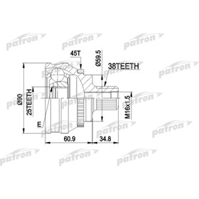 Шрус наружный Patron PCV1121 2779972