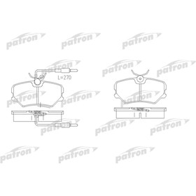 Колодки тормозные Patron PBP540 2780020