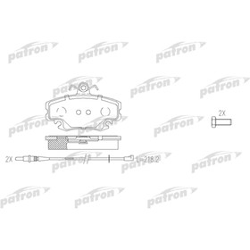 Колодки тормозные Patron PBP845 2780049