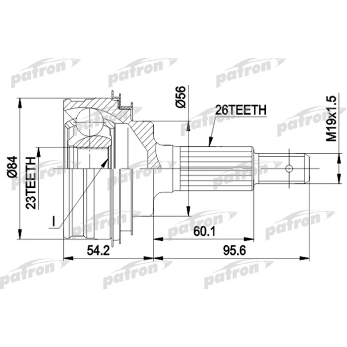 Шрус наружный Patron PCV1030