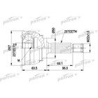 Шрус наружный Patron PCV1048 2779871 - фото 62380