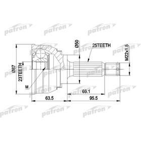 Шрус наружный Patron PCV1048 2779871