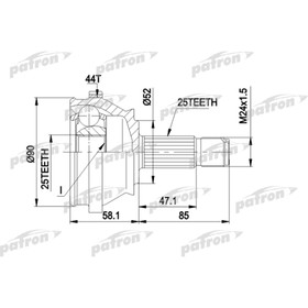 Шрус наружный Patron PCV1110 2779891