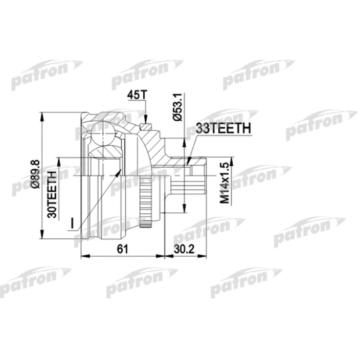 Шрус наружный Patron PCV1112